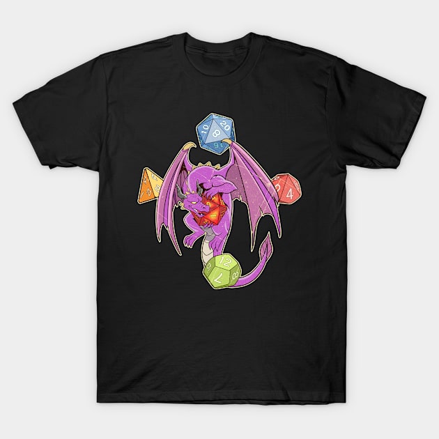 Awesome Tabletop Dungeon Gift product Dragons And Dice RPG Print T-Shirt by Linco